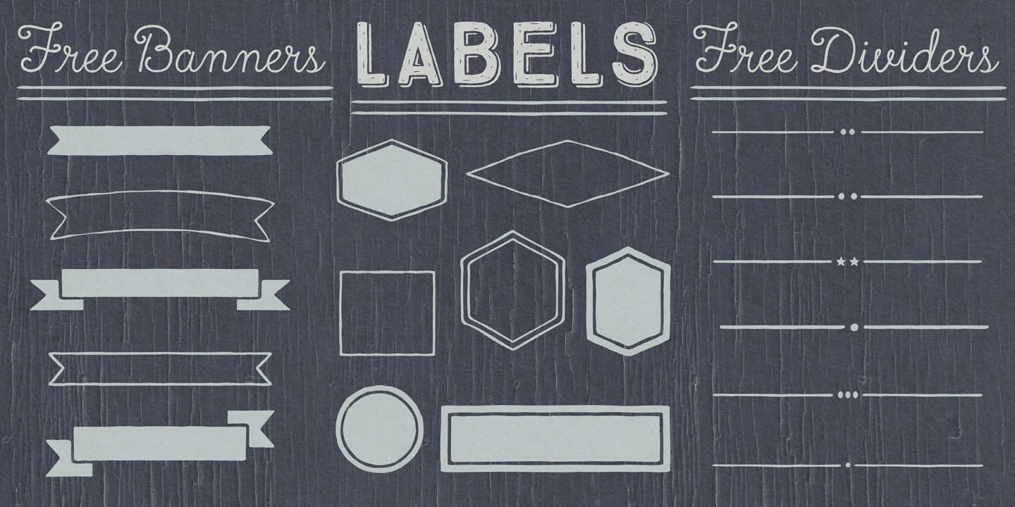 Пример шрифта True North #6